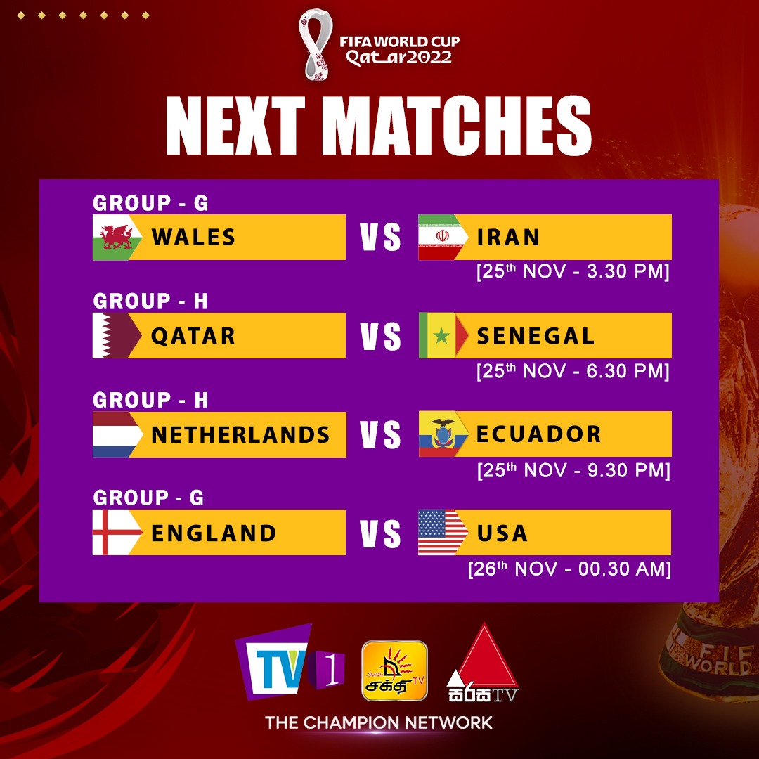 FIFA World Cup Today's (25) matches